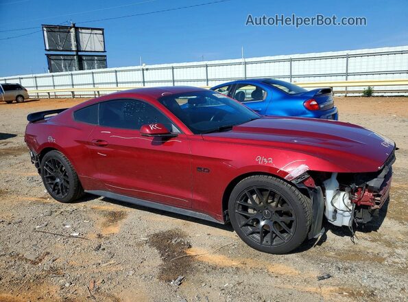 1FA6P8CFXH5280518 2017 FORD MUSTANG Темно-бордовый Передняя правая четверть