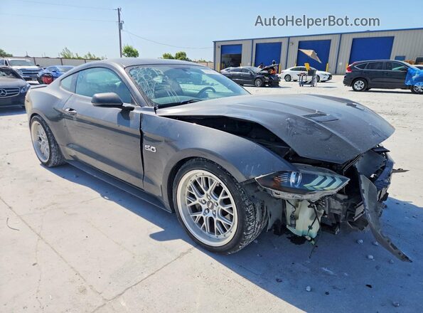 1FA6P8CFXJ5156738 2018 FORD MUSTANG Gray წინა მარჯვენა
