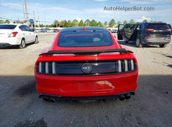 1FA6P8CFXM5151740 2021 FORD MUSTANG Red უკანა ხედი