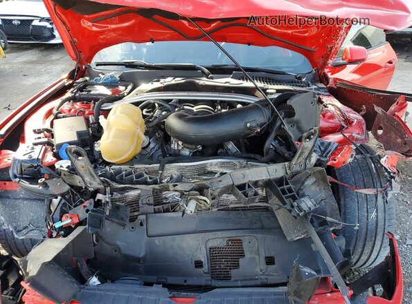 1FA6P8CFXM5151740 2021 FORD MUSTANG Red უკანა სალონის ხედი