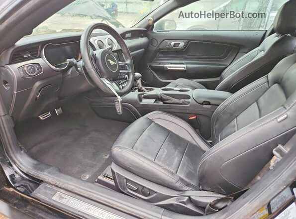 1FA6P8CFXN5123311 2022 FORD MUSTANG Black Widok wnętrza z przodu