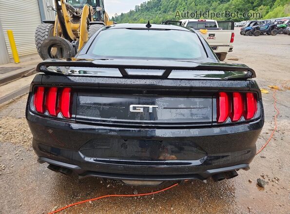 1FA6P8CFXN5123311 2022 FORD MUSTANG Black Widok z tyłu