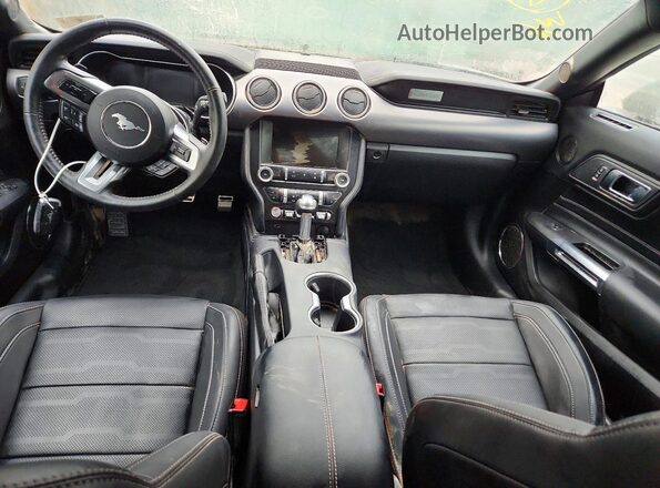 1FA6P8CFXN5123311 2022 FORD MUSTANG Black Widok deski rozdzielczej