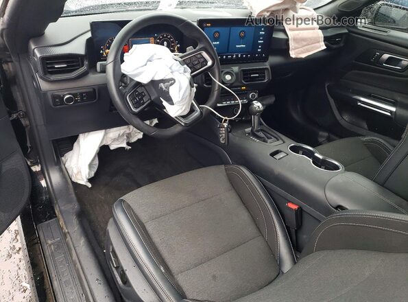 1FA6P8CFXS5413138 2025 FORD MUSTANG Black Առջևի վահանակի տեսք
