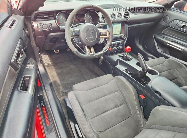 1FA6P8JZ0H5525341 2017 FORD MUSTANG Red წინა პანელის ხედი