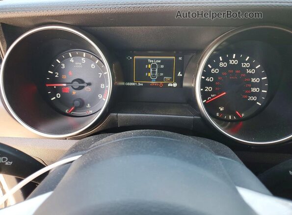 1FA6P8JZXJ5501277 2018 FORD MUSTANG Black Instrument cluster view