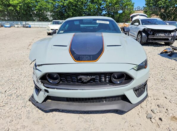 1FA6P8R01M5550832 2021 FORD MUSTANG Серый Вид спереди