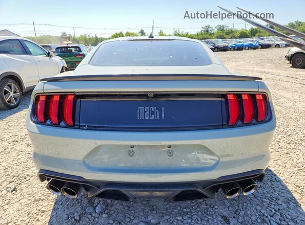 1FA6P8R01M5550832 2021 FORD MUSTANG Серый Вид сзади
