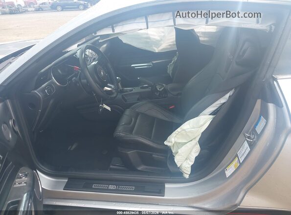 1FA6P8R05M5553376 2021 FORD MUSTANG Silver Vista interior delantera
