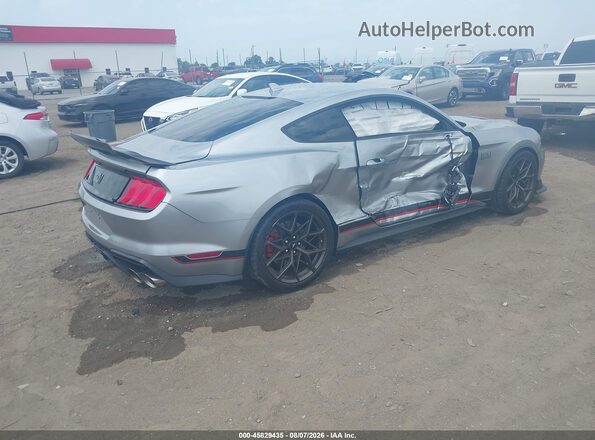 1FA6P8R05M5553376 2021 FORD MUSTANG Silver Trasero derecho
