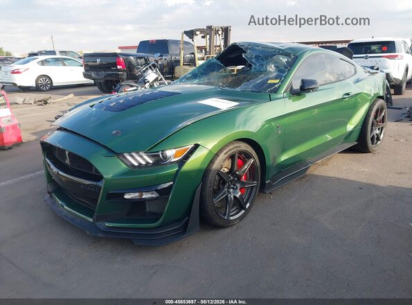 1FA6P8SJ4N5500740 2022 FORD MUSTANG Green Передня ліва чверть