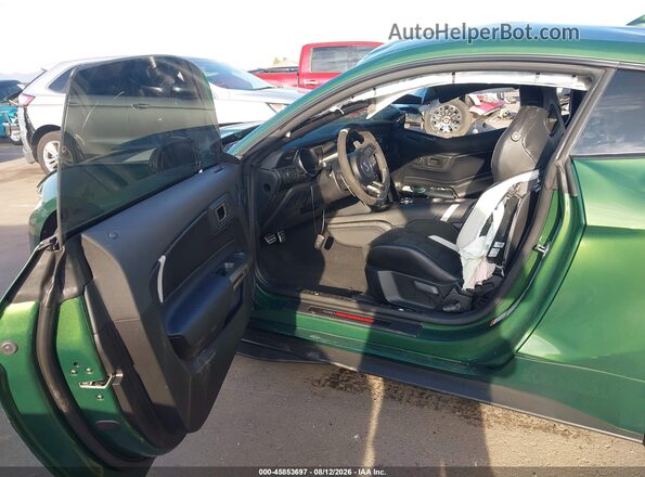 1FA6P8SJ4N5500740 2022 FORD MUSTANG Green Вид салону спереду