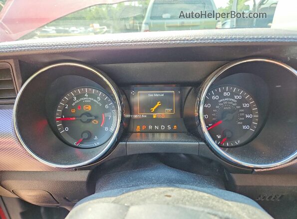 1FA6P8TH0G5326759 2016 FORD MUSTANG Red Սարքավորումների վահանակի տեսք
