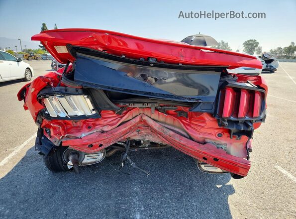 1FA6P8TH0H5254933 2017 FORD MUSTANG Red Widok z tyłu