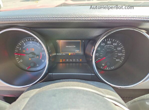 1FA6P8TH0H5254933 2017 FORD MUSTANG Red Widok zestawu wskaźników