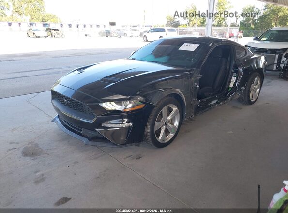 1FA6P8TH0K5142009 2019 FORD MUSTANG Black Передня ліва чверть