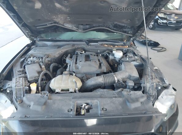 1FA6P8TH0K5142009 2019 FORD MUSTANG Black Вид ззаду