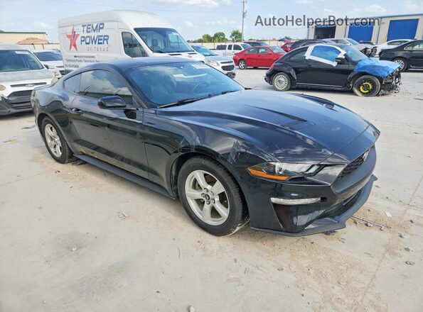 1FA6P8TH0K5192442 2019 FORD MUSTANG Black Передня права чверть