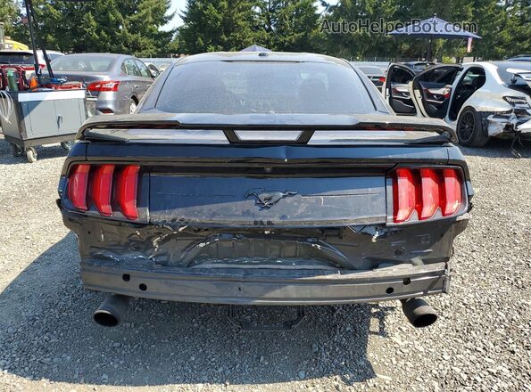 1FA6P8TH0K5203875 2019 FORD MUSTANG Black უკანა ხედი