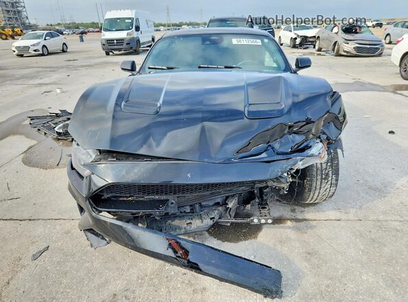 1FA6P8TH0N5113372 2022 FORD MUSTANG Black Դիմացի տեսք