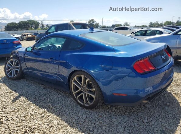 1FA6P8TH0N5131497 2022 FORD MUSTANG Blue Задня ліва чверть