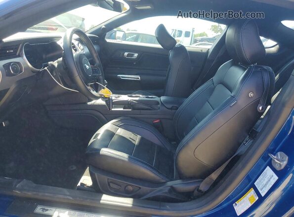 1FA6P8TH0N5131497 2022 FORD MUSTANG Blue Вид салону спереду