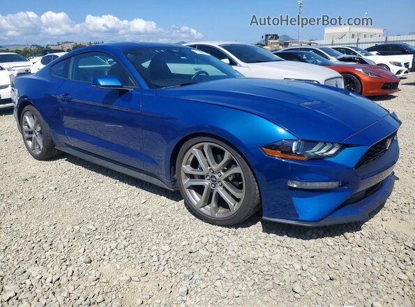 1FA6P8TH0N5131497 2022 FORD MUSTANG Blue Передня права чверть