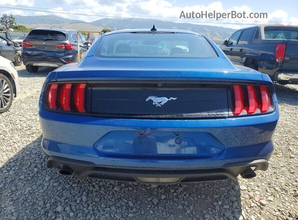 1FA6P8TH0N5131497 2022 FORD MUSTANG Blue Вид ззаду