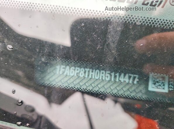 1FA6P8TH0R5114477 2024 FORD MUSTANG Черный Вид подкапотного пространства