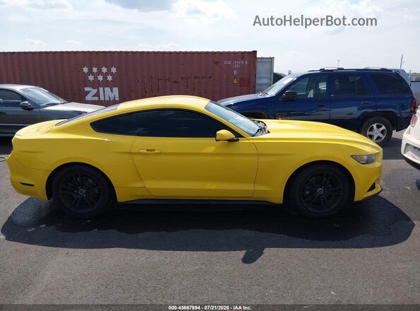1FA6P8TH1G5211684 2016 FORD MUSTANG Yellow უკანა სალონის ხედი