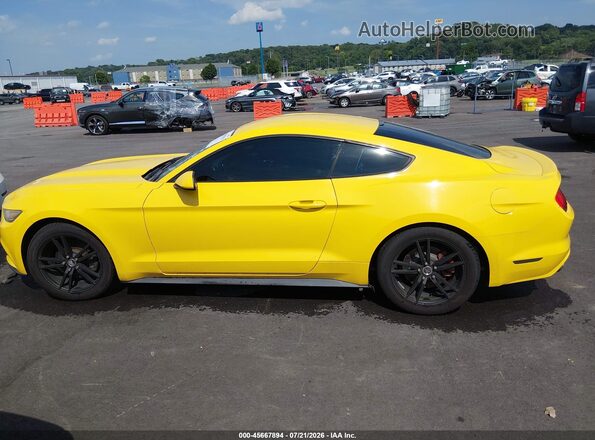 1FA6P8TH1G5211684 2016 FORD MUSTANG Yellow სალონის 360-გრადუსიანი ხედი