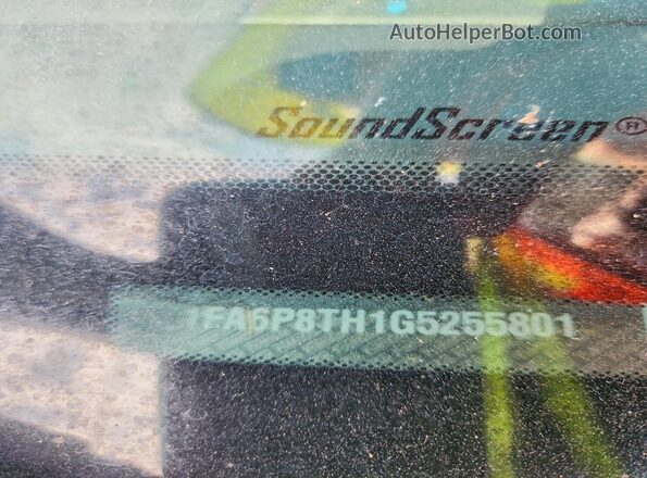 1FA6P8TH1G5255801 2016 FORD MUSTANG Black Widok komory silnika