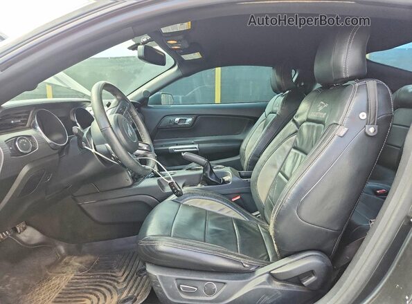 1FA6P8TH1G5255801 2016 FORD MUSTANG Black Widok wnętrza z przodu