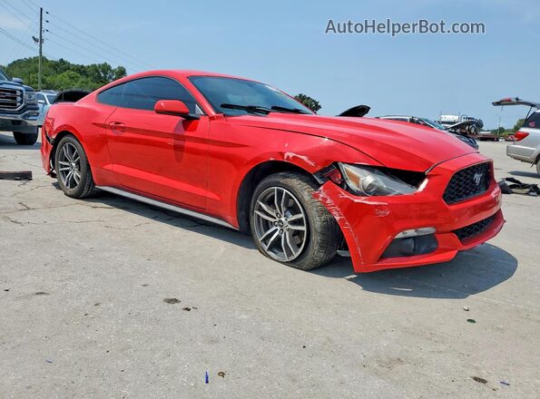 1FA6P8TH1G5283386 2016 FORD MUSTANG Red Delantero derecho