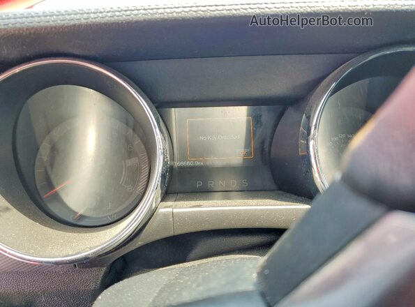 1FA6P8TH1G5283386 2016 FORD MUSTANG Red Vista del cuadro de instrumentos