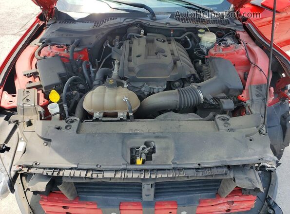 1FA6P8TH1G5283386 2016 FORD MUSTANG Red Vista interior trasera