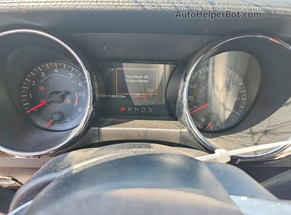 1FA6P8TH1H5310703 2017 FORD MUSTANG Белый Вид щитка приборов