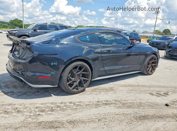 1FA6P8TH1J5102326 2018 FORD MUSTANG Черный Задняя правая четверть
