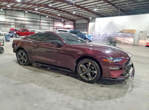 1FA6P8TH1J5165149 2018 FORD MUSTANG Бордовый Передняя правая четверть