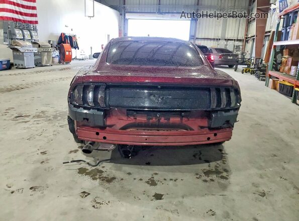 1FA6P8TH1J5165149 2018 FORD MUSTANG Бордовый Вид сзади