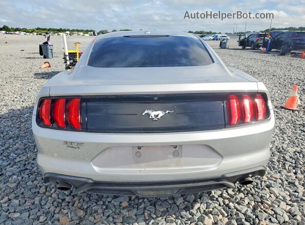 1FA6P8TH1K5142150 2019 FORD MUSTANG Серебряный Вид сзади