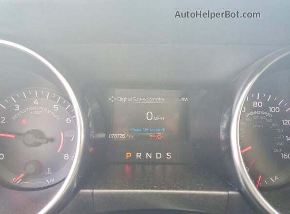 1FA6P8TH1K5142925 2019 FORD MUSTANG Gray Սարքավորումների վահանակի տեսք