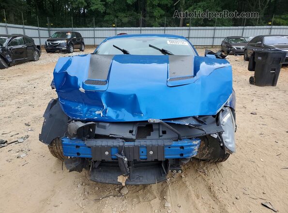 1FA6P8TH1K5166867 2019 FORD MUSTANG Blue Вид спереду