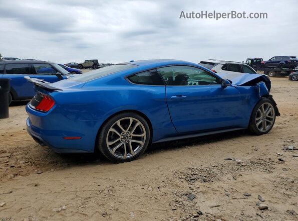 1FA6P8TH1K5166867 2019 FORD MUSTANG Blue Задня права чверть