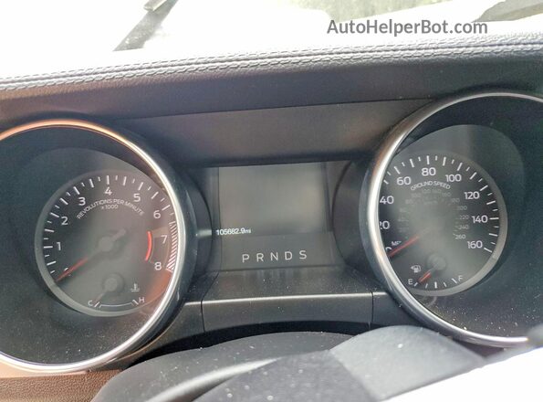 1FA6P8TH1K5166867 2019 FORD MUSTANG Blue Вид щитка приладів