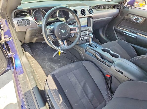 1FA6P8TH1L5158320 2020 FORD MUSTANG Blue Dashboard view