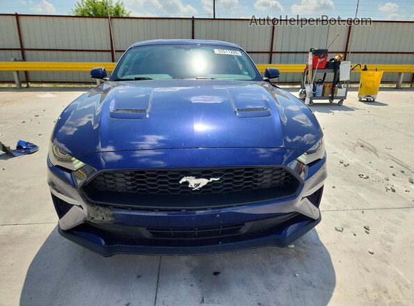 1FA6P8TH1L5158320 2020 FORD MUSTANG Blue Front view