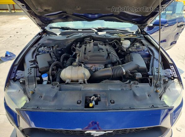 1FA6P8TH1L5158320 2020 FORD MUSTANG Blue Rear interior view
