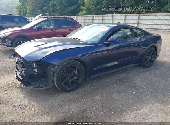 1FA6P8TH1L5162660 2020 FORD MUSTANG Blue Передня ліва чверть