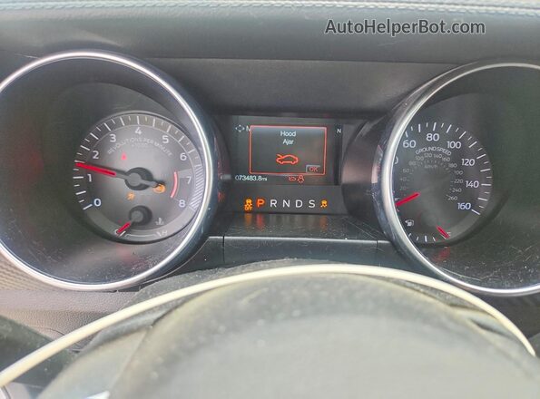 1FA6P8TH1L5168927 2020 FORD MUSTANG White Вид щитка приладів
